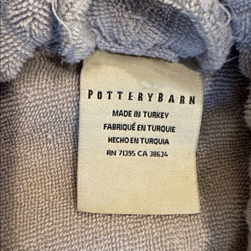 Pottery Barn Gray Terry Robe - Picture 5 of 8